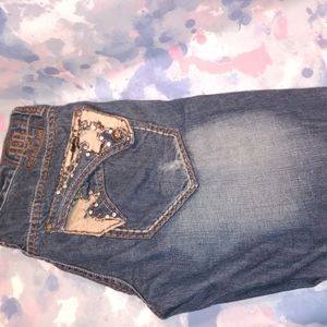 Bling Distress Request Jeans Size 36x30